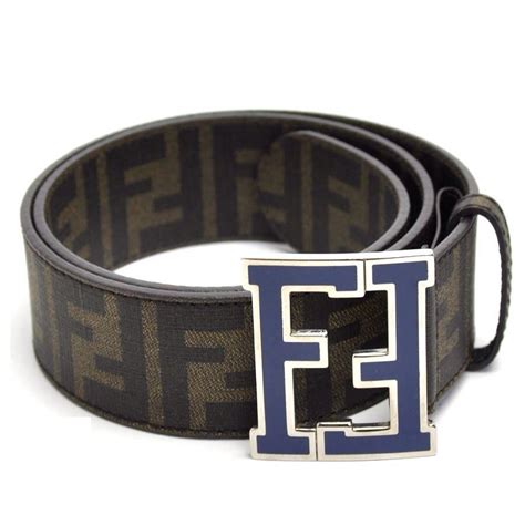 fake black and blue fendi belt